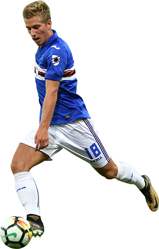 Dennis-Praet-Sampdoria-home-kit-action-17-18-render
