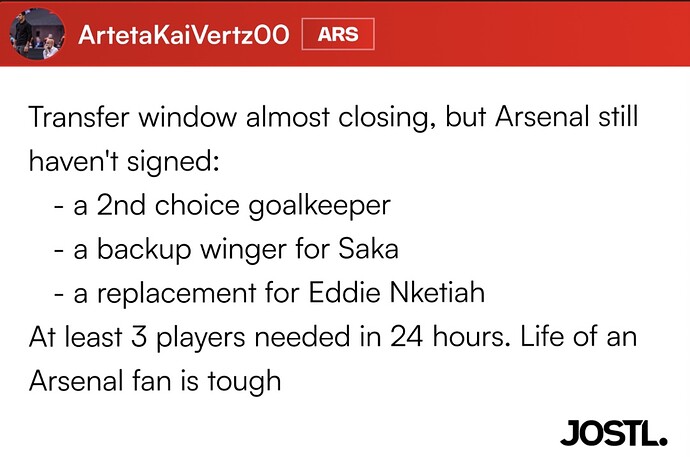 Arsenal Transfers